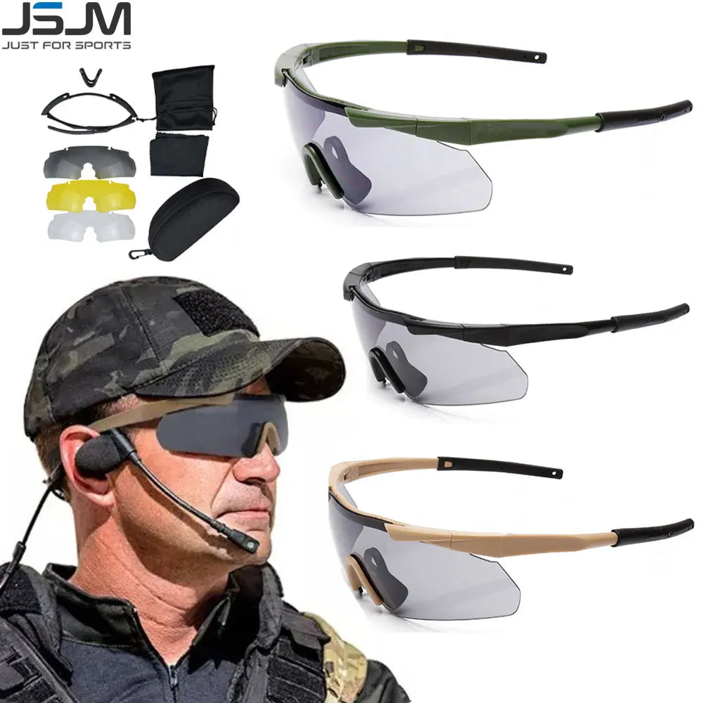 TriGuard™ 3‑Lens Tactical Goggles