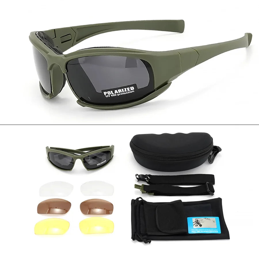 QuadShield™ Tactical 4‑Lens Eyewear