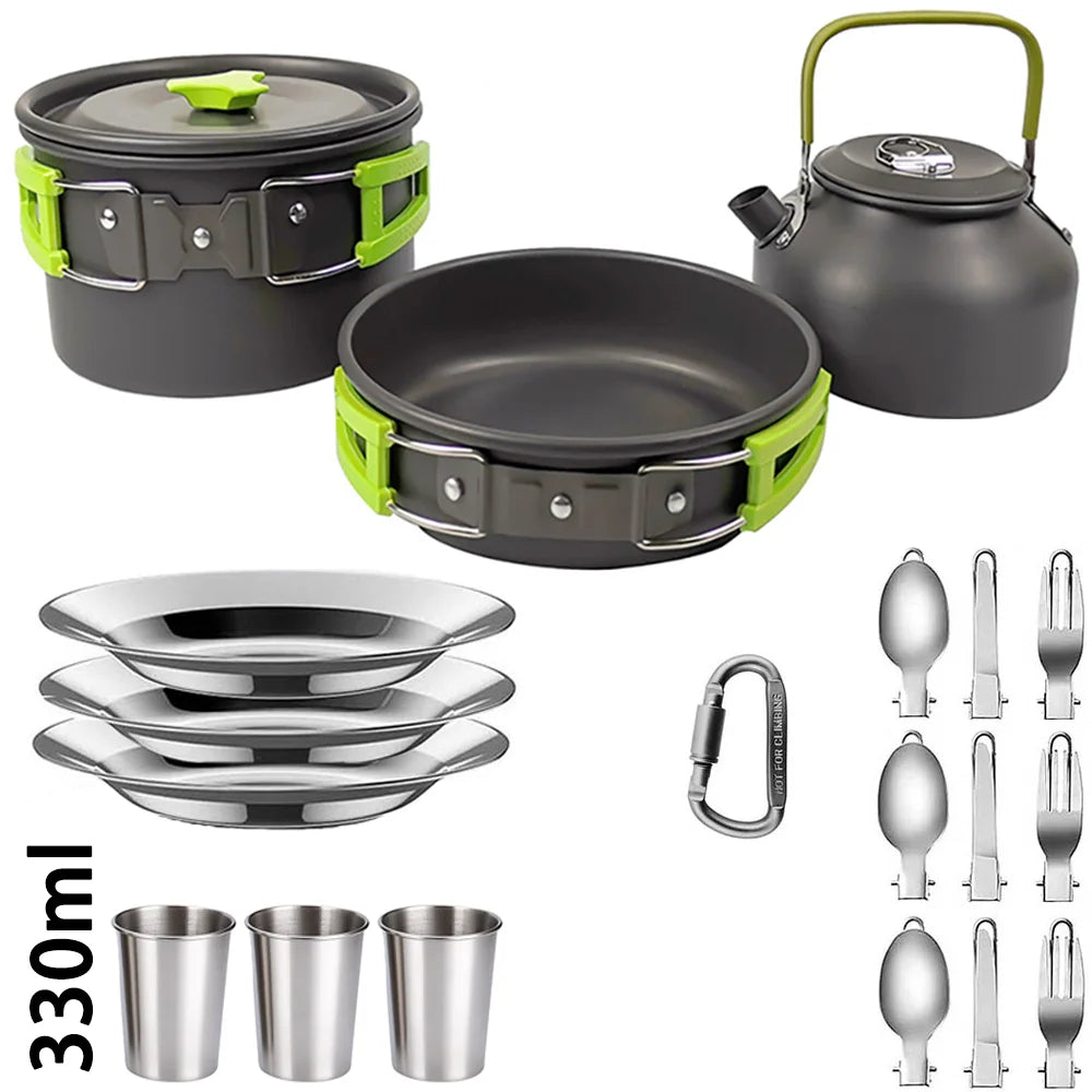 CampMate™ Non-Stick Cookware Set (2–3 personnes)