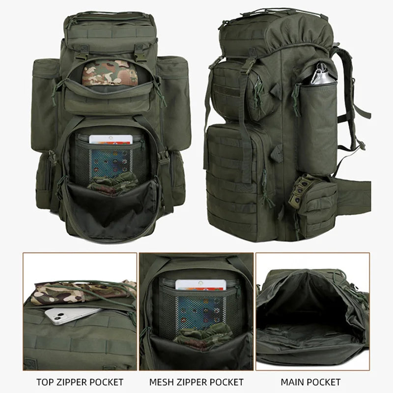 TitanRidge™ 65L Tactical Climber Pack