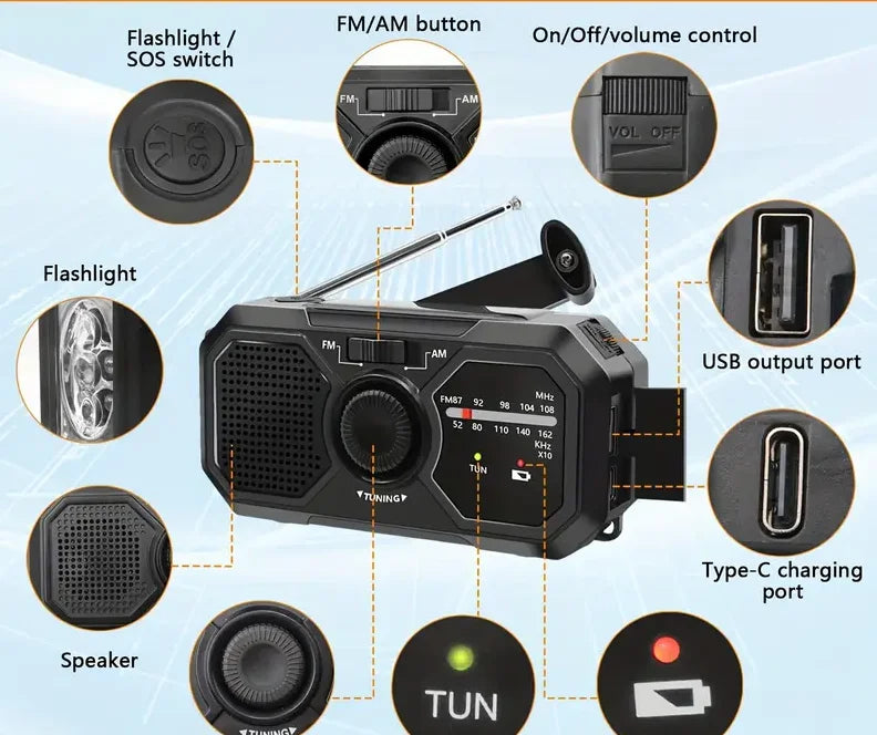 SolarRescue™ Dynamo Emergency Radio
