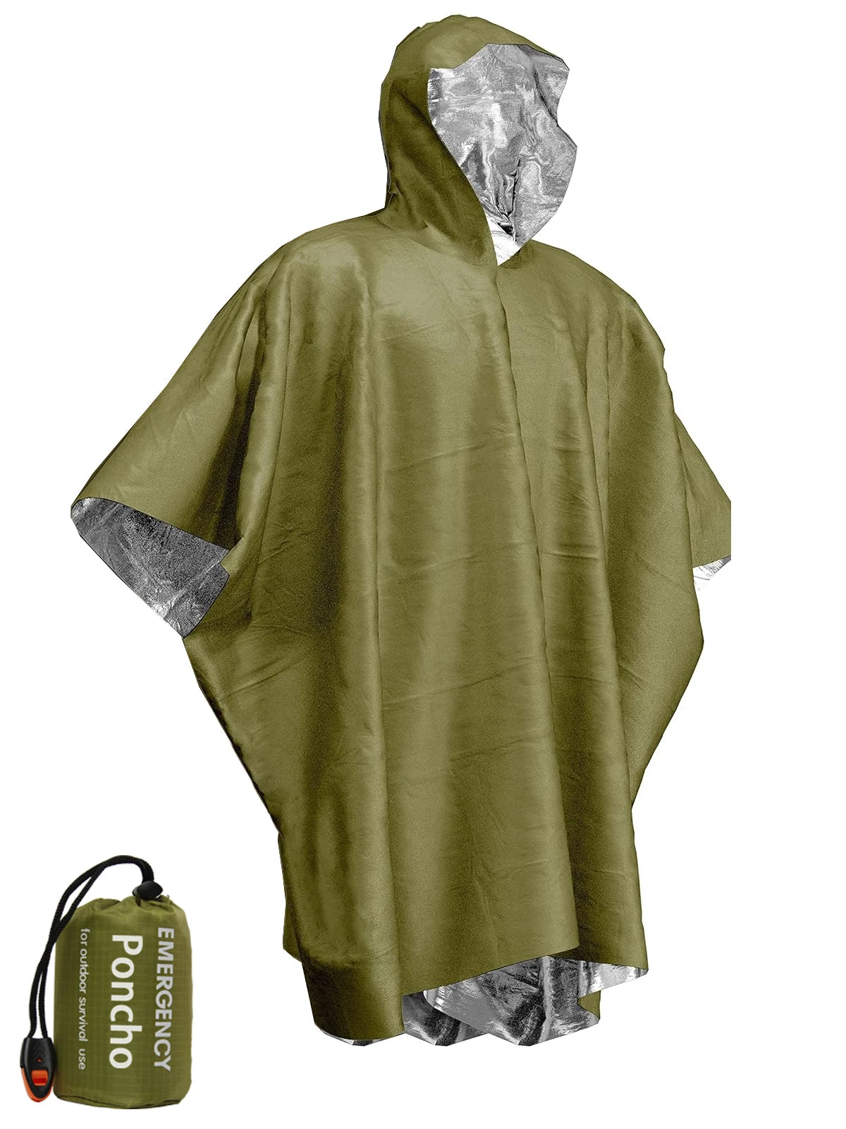 ThermoShield™ Emergency Thermal Rain Poncho