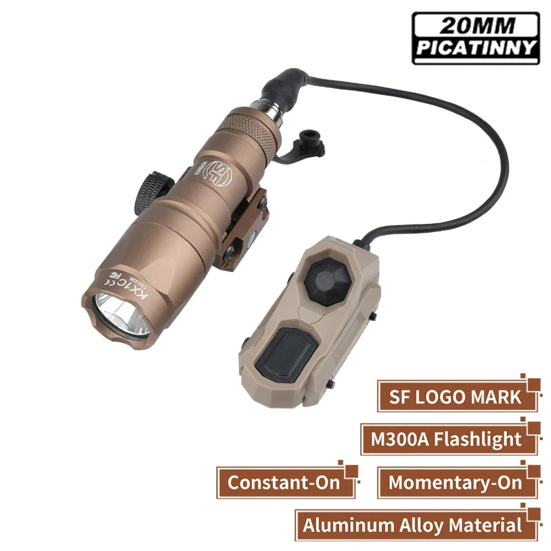 SureFireX™ M300/M600 Tactical Light + AXON Remote Switch