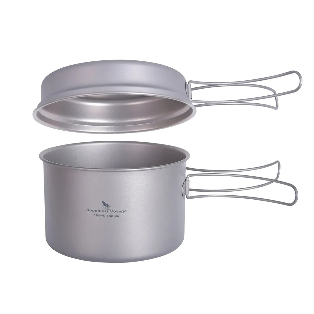 TitanVoyage™ Folding Titanium Cookware Set