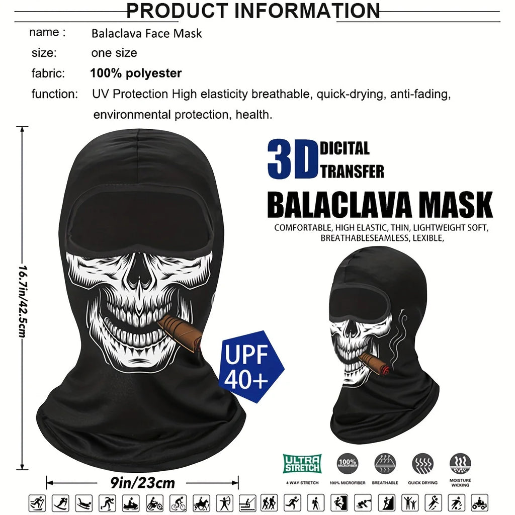 PhantomSkin™ UV GhostRider Mask