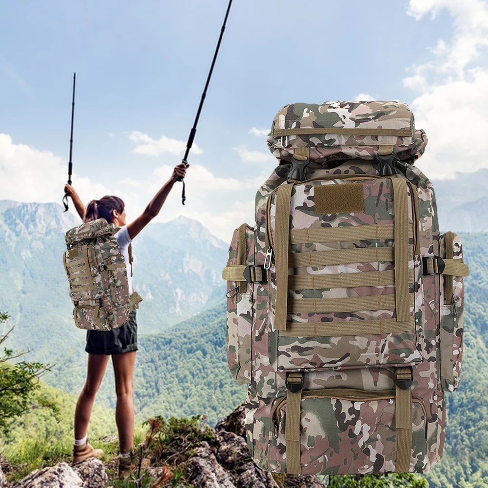 TitanRange™ 80L Camo Tactical Pack