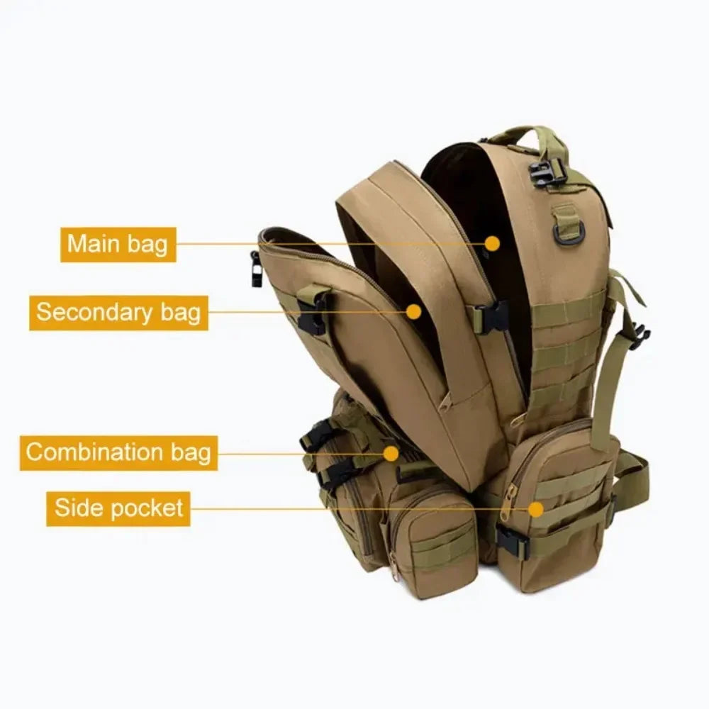 VortexGear™ 4-in-1 Tactical Pack 55L