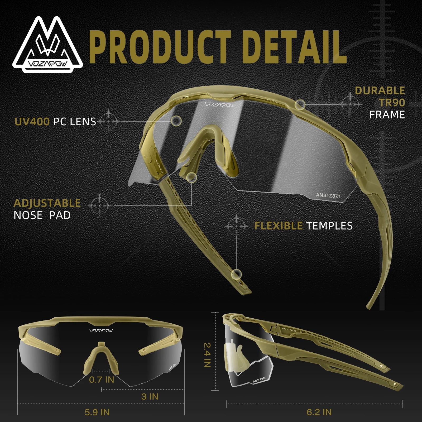 IronSight™ Z87 Tactical Eyewear