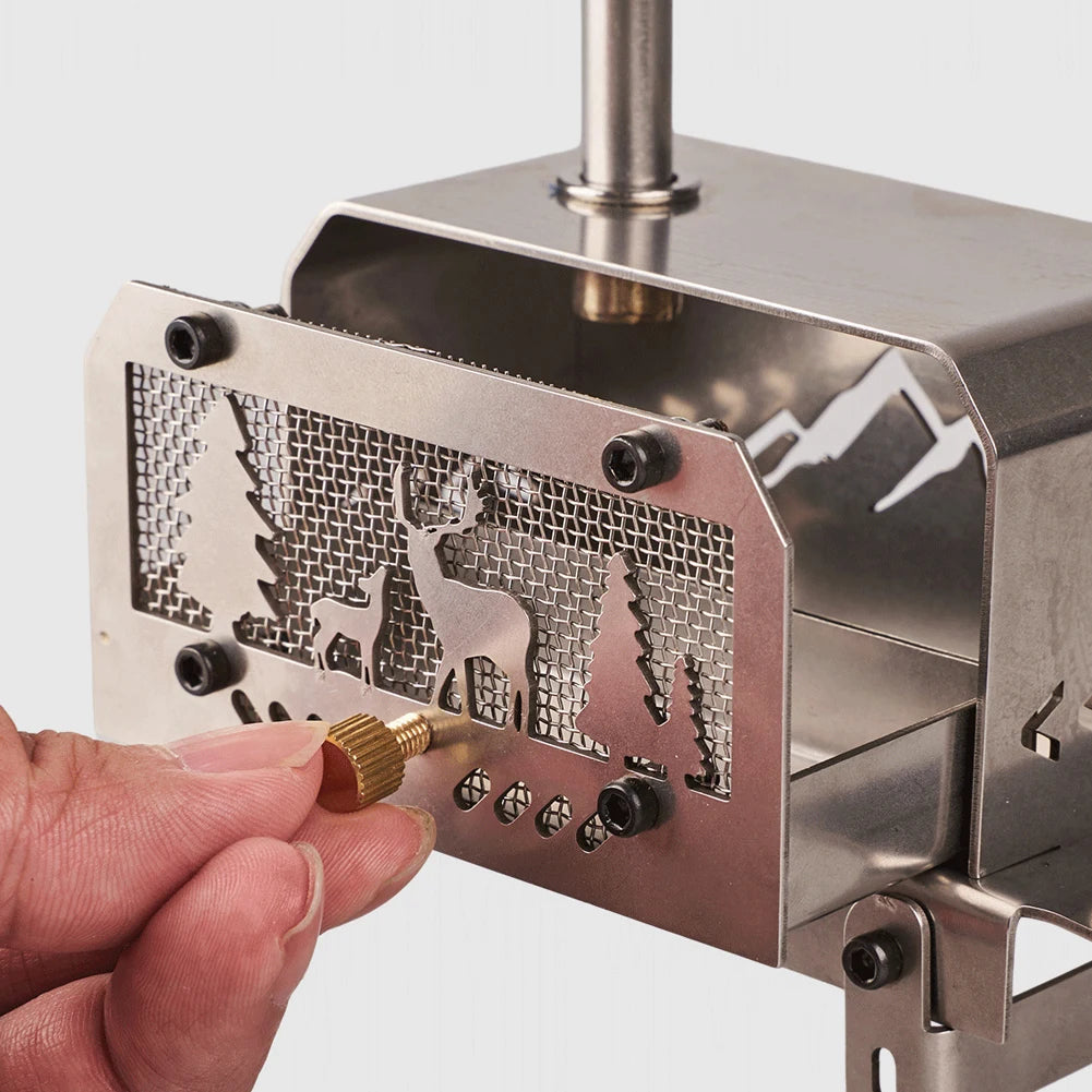 EmberFold™ Mini Folding Charcoal & Wood Stove