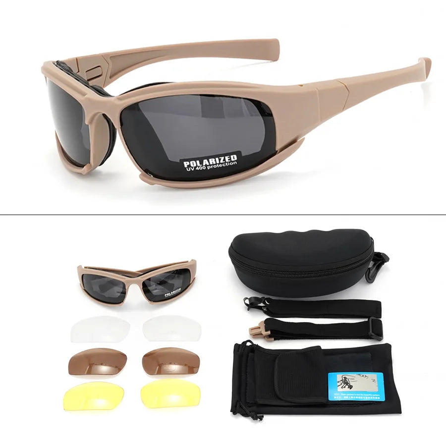QuadShield™ Tactical 4‑Lens Eyewear