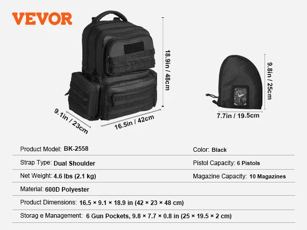 SucceBuy® ArmoryPack™ Modular Gun Backpack