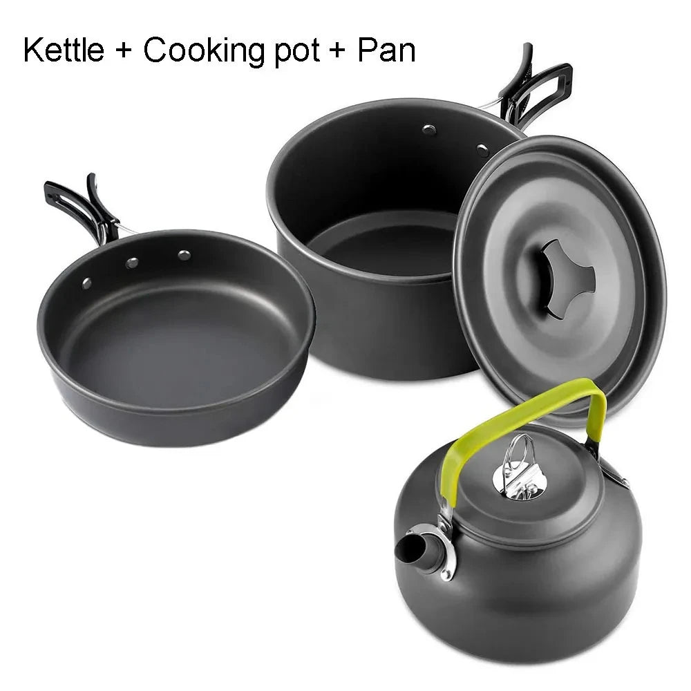 CampMate™ Non-Stick Cookware Set (2–3 personnes)