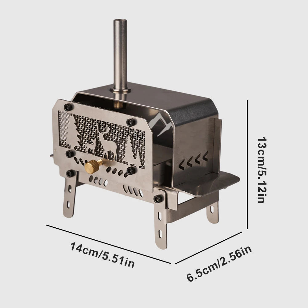 EmberFold™ Mini Folding Charcoal & Wood Stove
