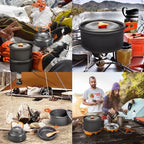 CampMate™ Non-Stick Cookware Set (2–3 personnes)