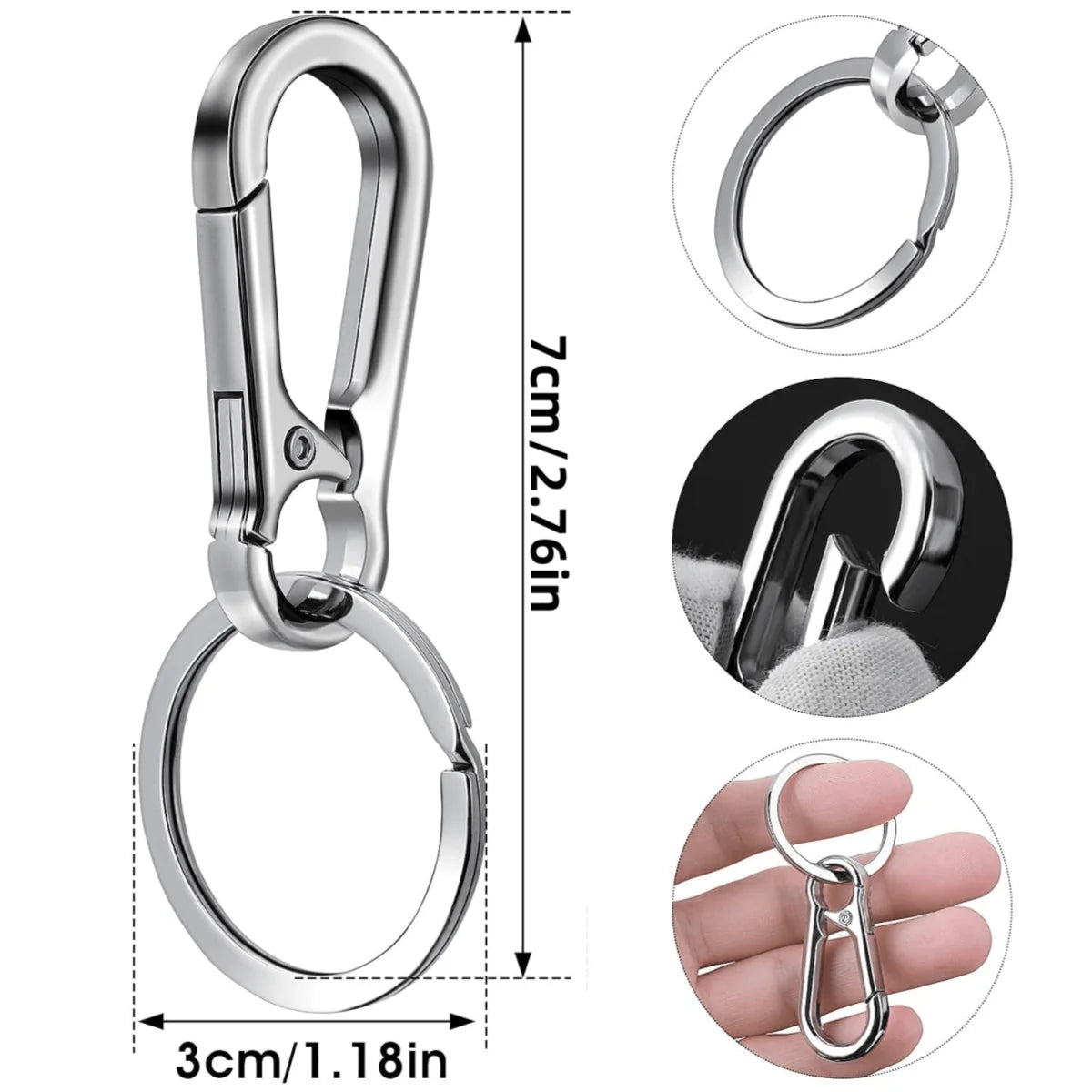 MetaLink™ Carabiner Keychain Set (x4)