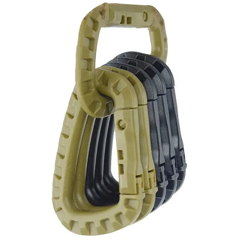 SteelGrip™ Tactical D-Ring Carabiner Set (1–10 pcs)