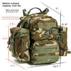 WoodlandVanguard™ MOLLE II 50L Assault Rucksack