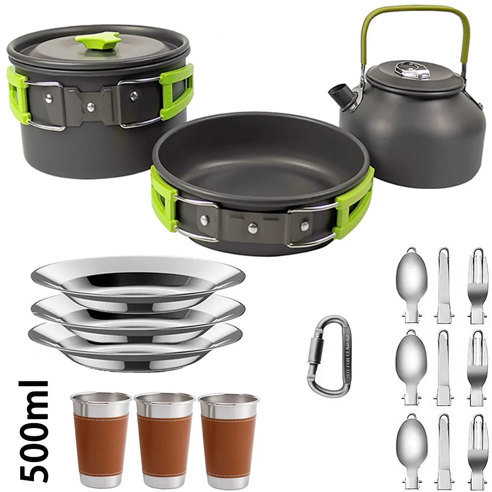 CampMate™ Non-Stick Cookware Set (2–3 personnes)