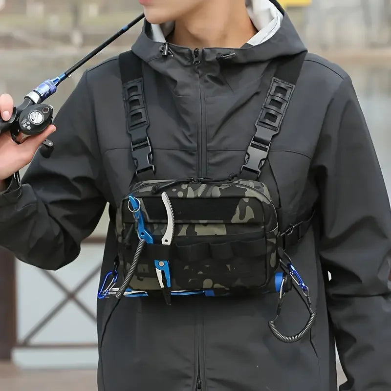 LureVest™ Camo Tactical Fishing Chest Pack