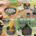 CampMate™ Non-Stick Cookware Set (2–3 personnes)