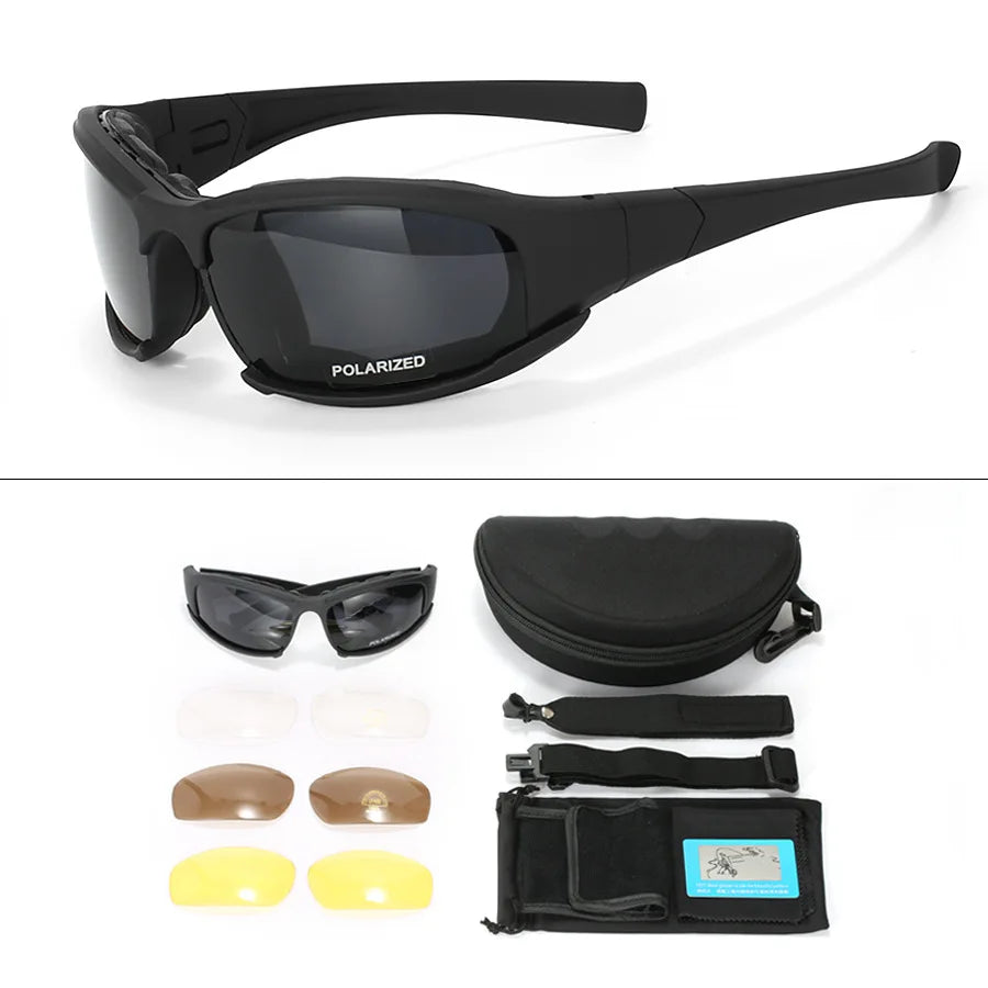 QuadShield™ Tactical 4‑Lens Eyewear
