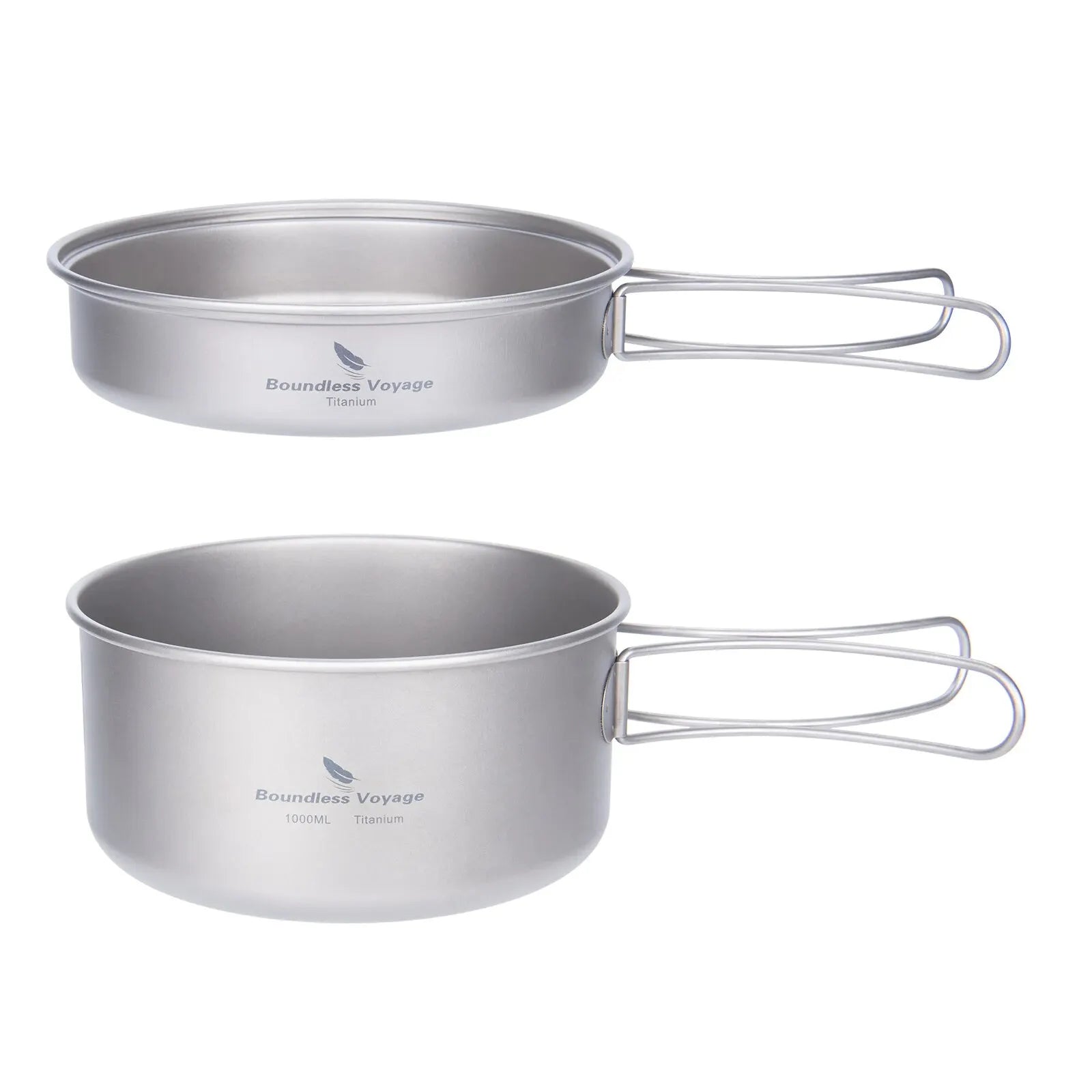 TitanVoyage™ Folding Titanium Cookware Set